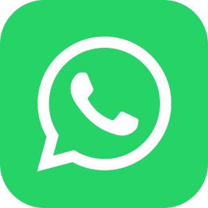 Icono WhatsApp blanco sobre fondo verde