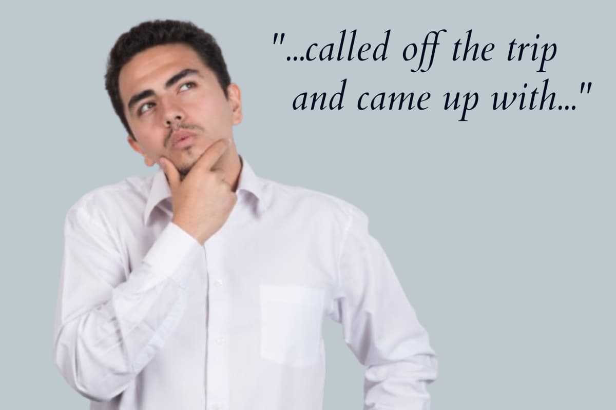 Un hombre pensando en qué podría significar una frase en inglés